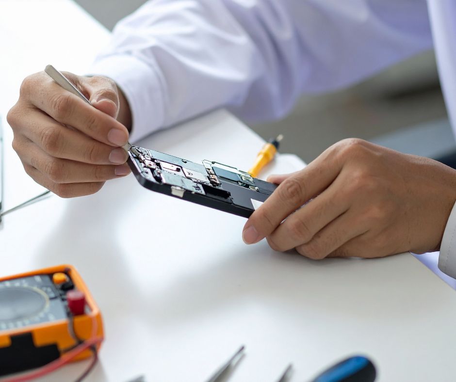 wymiana zepsutego głośnika w telefonie