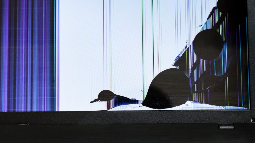 zbita matryca w laptopie