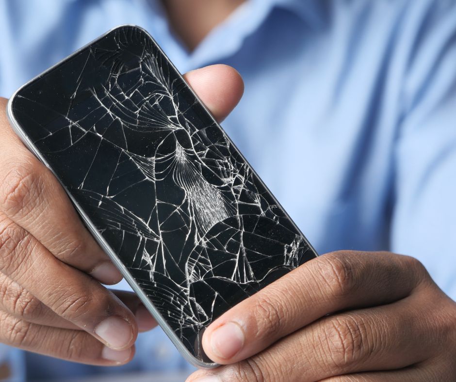 zbity wyświetlacz w telefonie Samsung