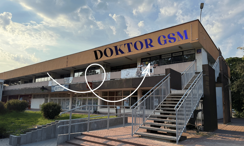 sklep Doktor GSM z zewnątrz